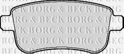 BORG & BECK bbp2124 -  Комплект тормозных колодок, дисковый тормоз